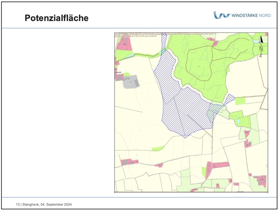 Anlage II – Potenzialfläche Windkraft Stangheck